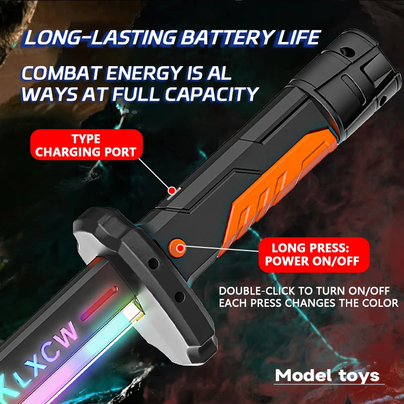 Pedang Cahaya Spark Lightsaber Mainan Anak Laki-Laki Berwarna ...