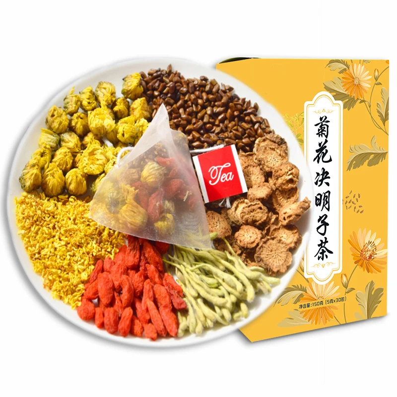 Chinese Wholesale artificial Chrysanthemum cassia seed tea cassia seed burdock root wolfberry honeysuckle and osmanthus