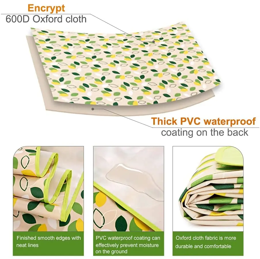 Portable Foldable Camping Mat Waterproof And Sandproof For Beach_voghion.com