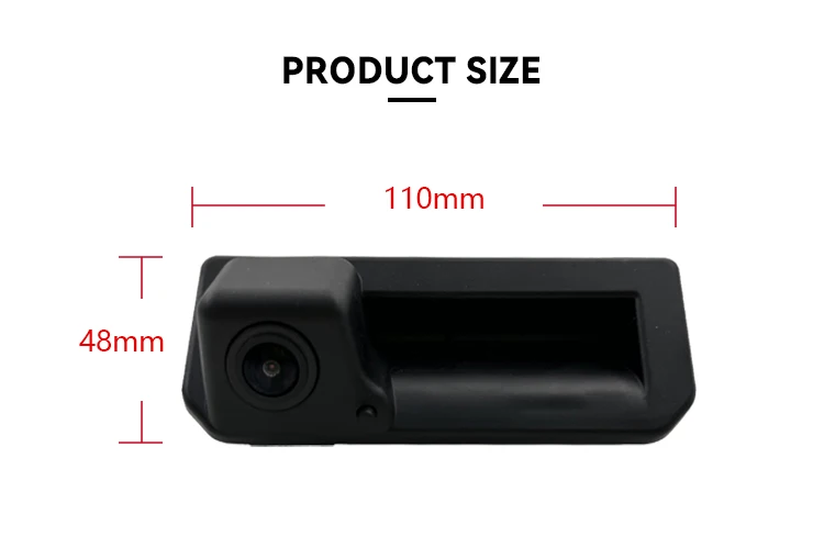 Wemaer OEM Rear View Camera AHD CVBS Wide Angle CCD Parking System Night Vision Car Camera for Audi Porsche Volkswagen Polo manufacture