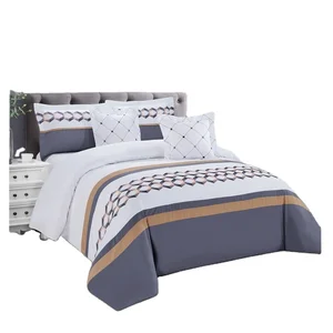 Designer Luxury Sheet Sets Bedding Wholesale Duvet Cover Embroidered  king Size Bed Duvet Cover Set