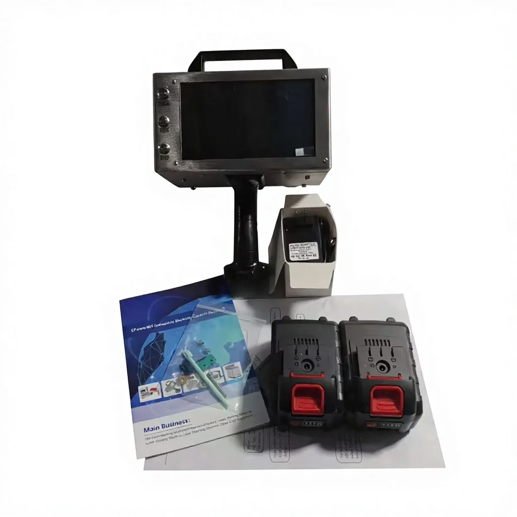 TEBAK Portable Electric Marking Machine 2 Battery Encoded Vehicle Identification Code Car Frame Industrial Engraving Equipment
