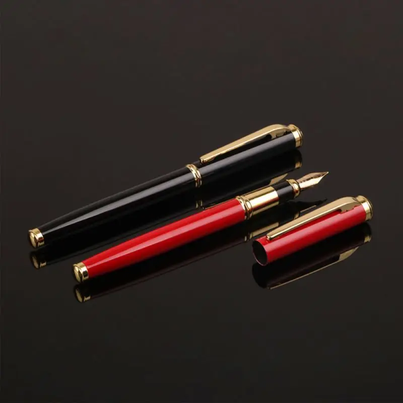 Низкая цена роскошные каллиграфия перьевая ручка с металлической латуни Stabilo Parker черного и золотого цвета Piston Classic изготовленным на заказ логосом
