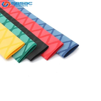 Casac Skid Proof Heat Shrinkable Tube Non Slip Heat Shrink Tube for Handles Fish Scale Pattern Tube Wrap Fishing Rod Grip HAS