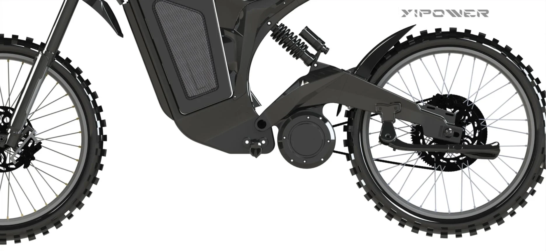 72v45ah Electric Motorcycle Mid Motor Long Range Mountain Ebike Carbon