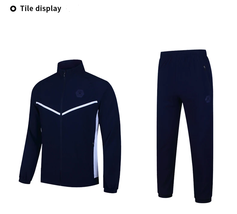 KELME Custom men's tracksuits  two piece set tracksuit men sweatshirt football sportswear polyester training men's tracksuit set