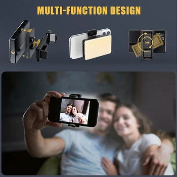 Rechargeable Portable LED Phone Light with Magnetic Selfie Fill Holder for Photos Videos Mobile Phone Accessories   ST-120B detail image