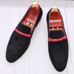High-end Slip On Genuine Leather Shoes Casual Business Dress Shoes Men For Wedding Party Office Fashion Shoes
