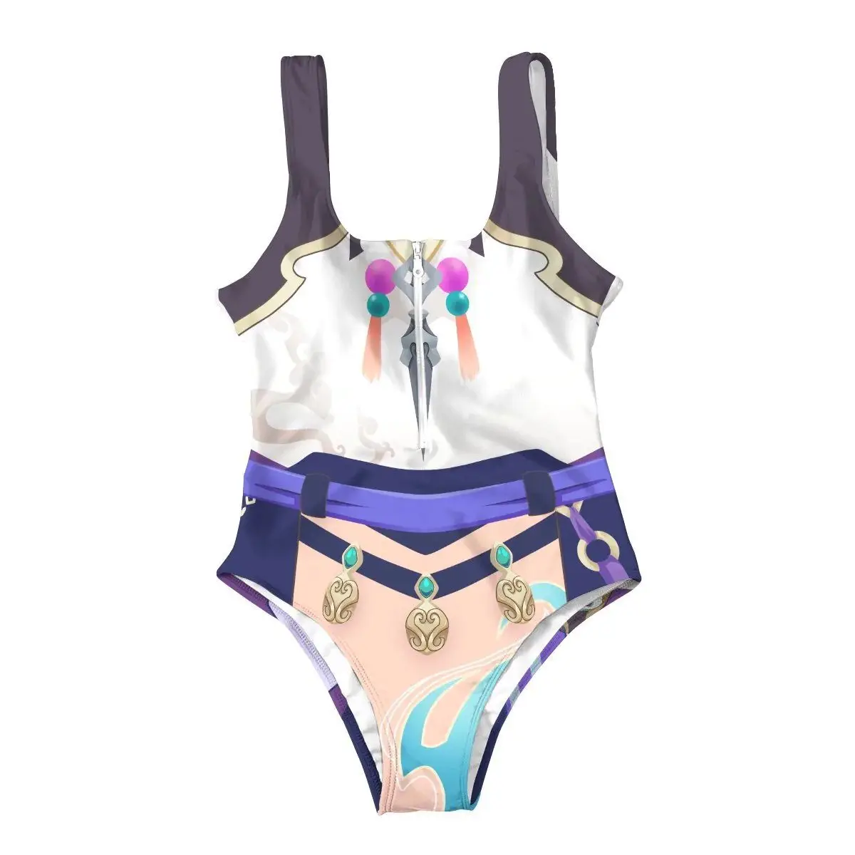 Anime Genshin Impact Swimsuit Bikini One Piece Women Venti Hutao Mona ...