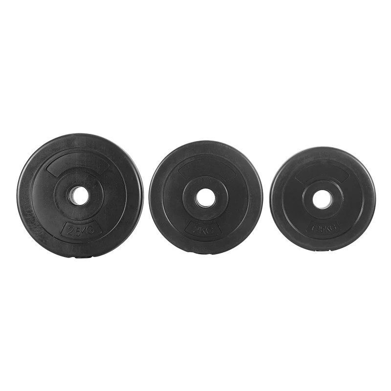 Custom Plastic Cement Dumbbell Weight Plates Barbell Sand Filled Weight