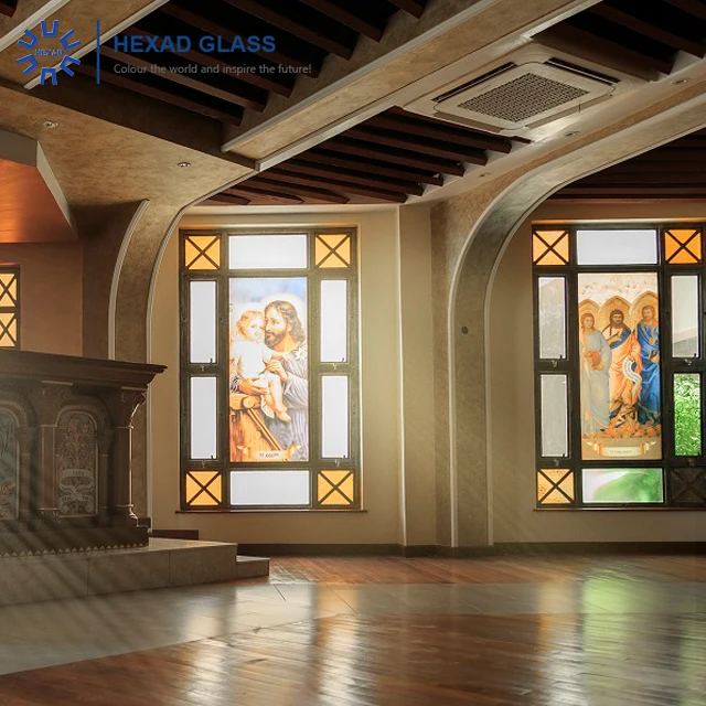 Stained Church Colored Stained Glass for Doors and Windows