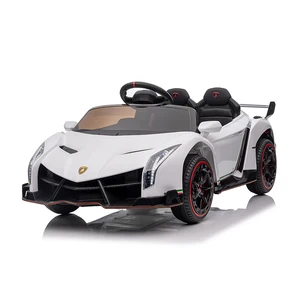 Lamborghini Veneno Licensed Kids Electric Ride-On Car 12V10AH High-Speed Battery-Powered Dual Seat Remote Pedal