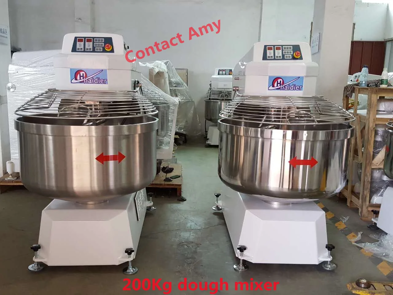 Double Speed 25 Kg Spiral Dough Mixer 50l Dough Kneading Machine - Buy ...
