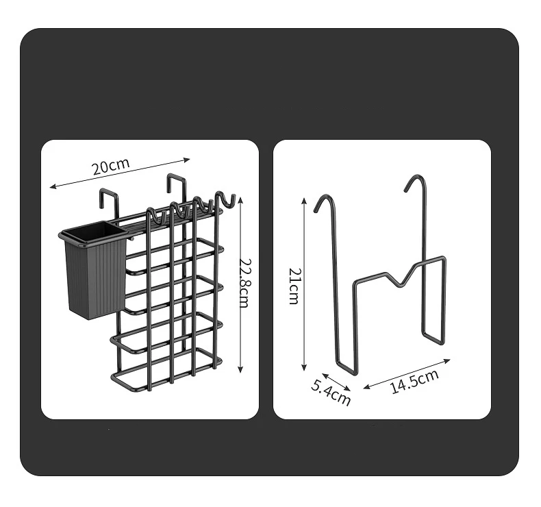 Customization Kitchen Countertop Cambond Iron 3 Tier Dish Rack With Drain Board supplier