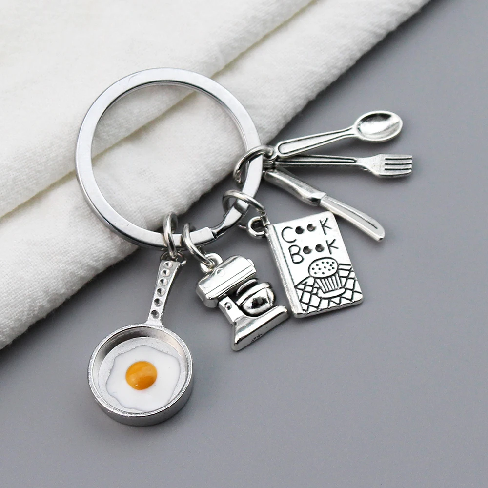 Baking Keychain, Baker Keychain, Baking Gifts, Mixer Keychain