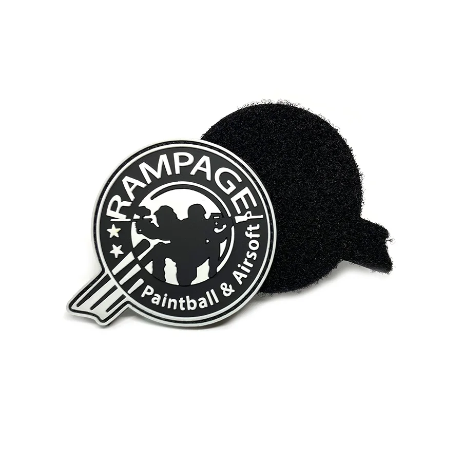 Custom Rubber Badge Patches Sew on PVC Patches Custom Rubber 3D Clear Sew on PVC Patch
