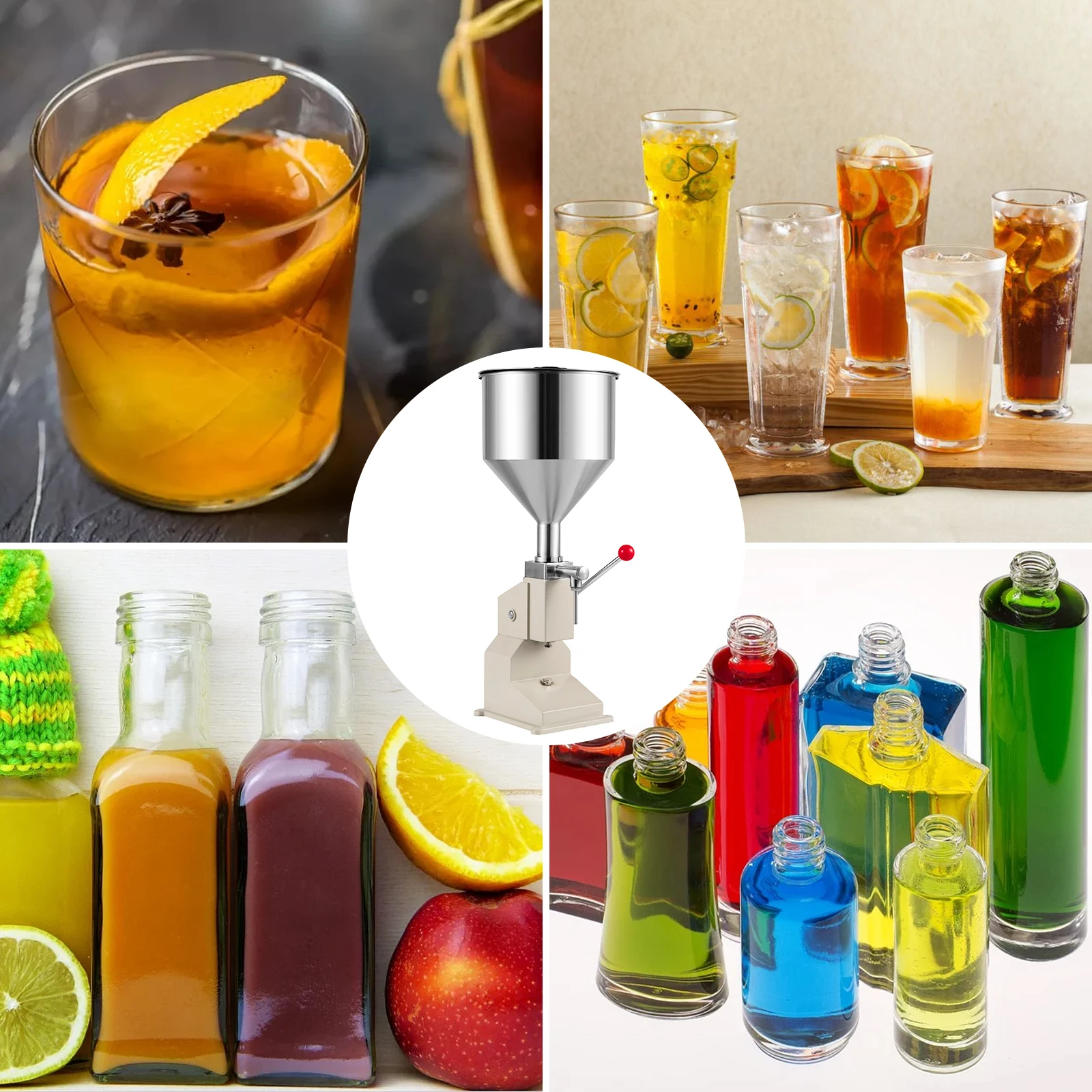 Jar Filling Machine for Cosmetic /Manual Small Volume Piston Essential Oil Cosmetics Lotion Cream Paste Liquid Filling Machine - Image 6