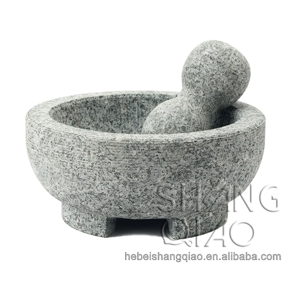 Dark Grey Lava Stone Mortar and Pestle