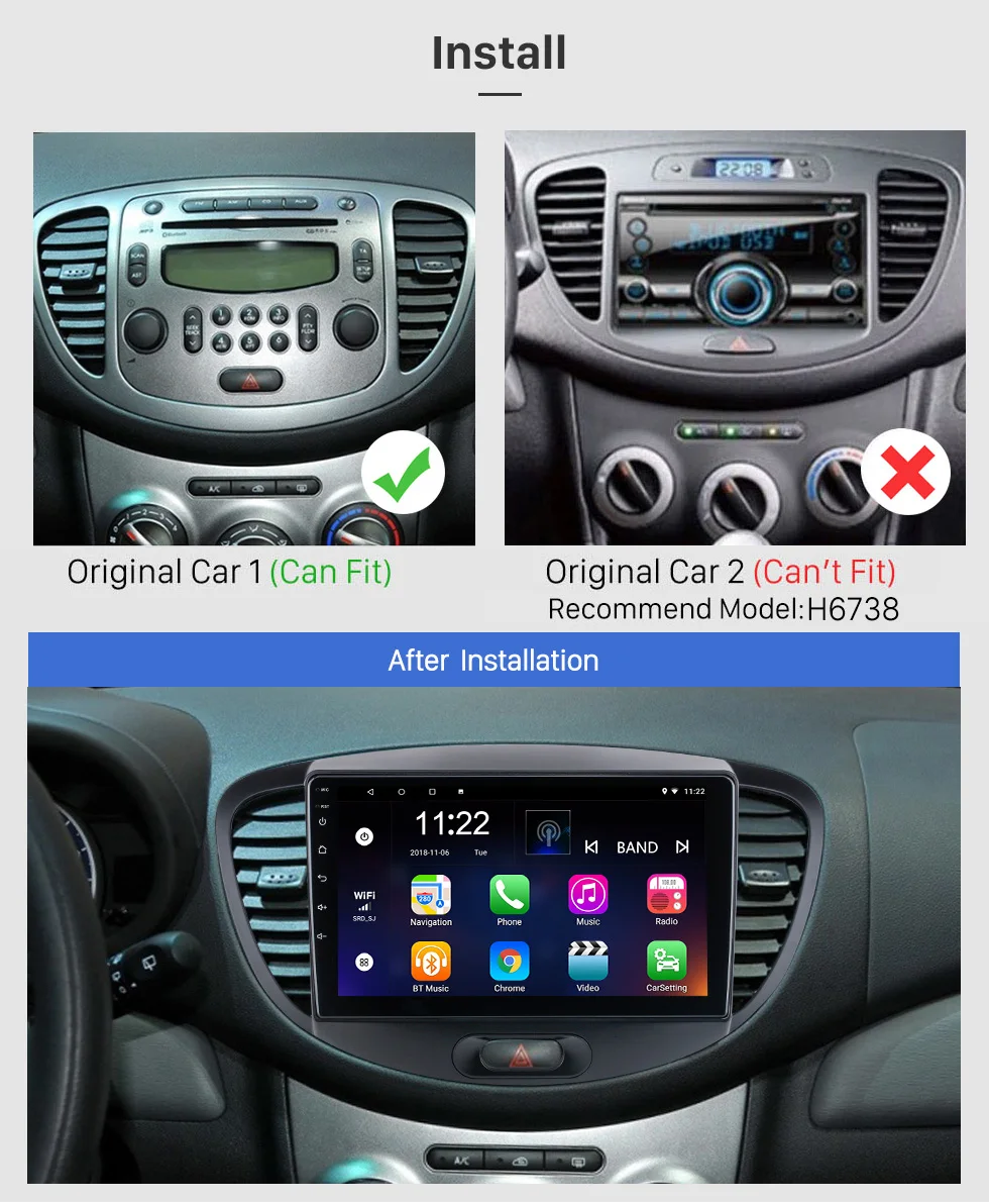 CarPlay & Android Auto am Hyundai i10 nachrüsten
