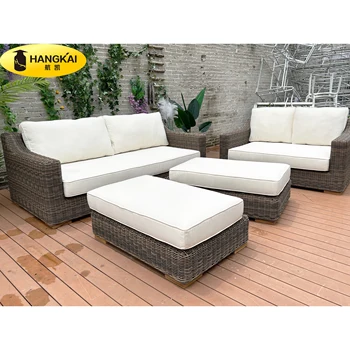 high-end outdoor furniture rattan Outdoor patio garden rattan sofa set