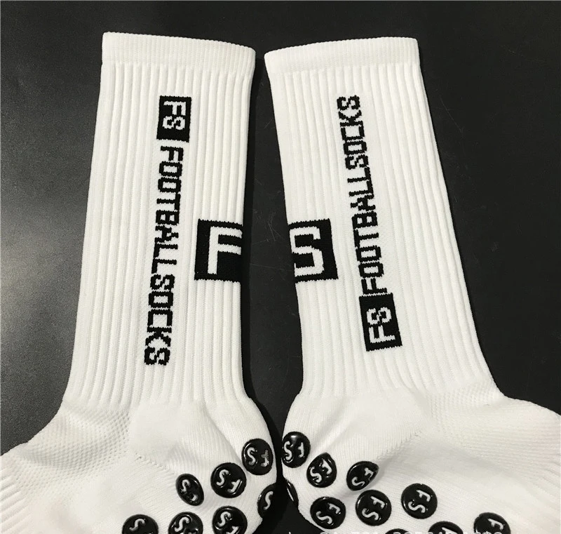 Kangyi Breathable Athletic Soccer Grip Sock Non Slip Antislip Football Mid Calf Calze Sports