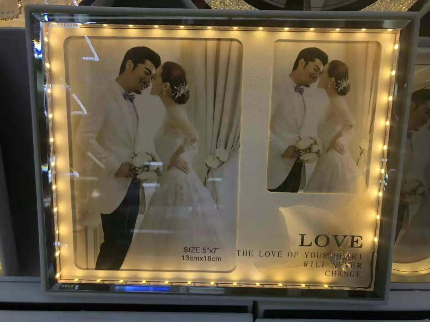 High Quality Lighting Led Love Photo Frame Gifts Memory Shiny Wedding ...