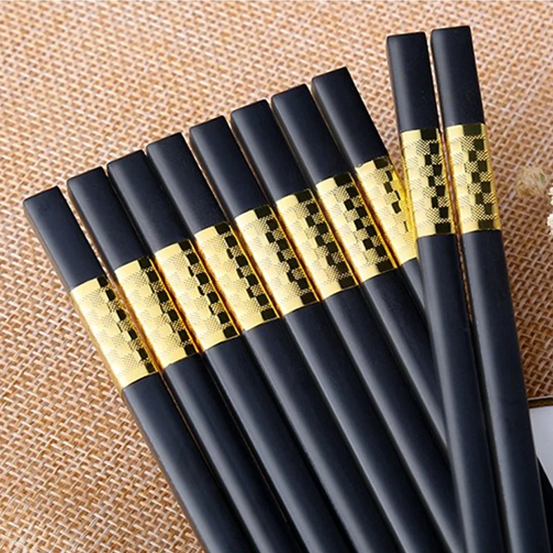 Lot De 10 Paires De Baguettes Réutilisables, Lavables Au Lave Vaisselle En Fibre De Verre Antiderapantes 95 Pouces Pour Debutants~p123644796