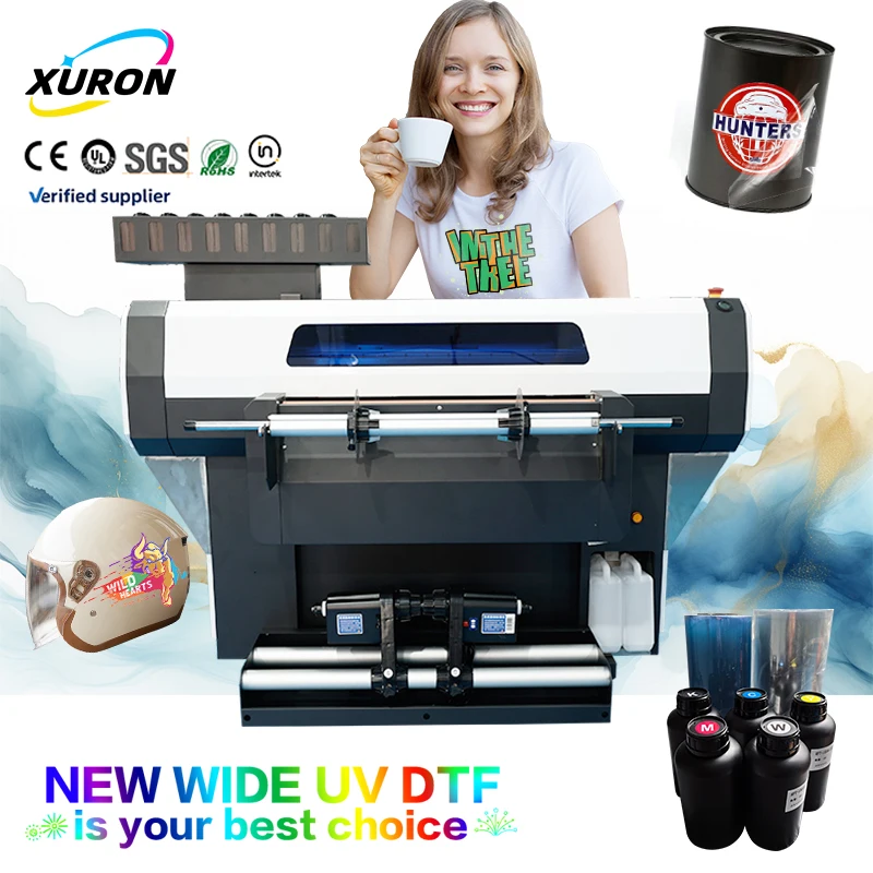 Xurong Manufacturing جهاز متعدد الوظائف للطابعة UV DTF الأوتوماتيكية بالكامل من شركة Xurong Manufacturing يدعم 300 مم 600 مم الجديد