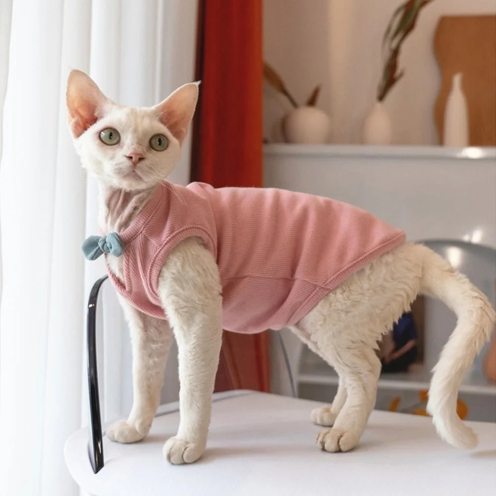 Sphynx Cat Clothing Super Warm Sleeveless Vest - Pounce And Play