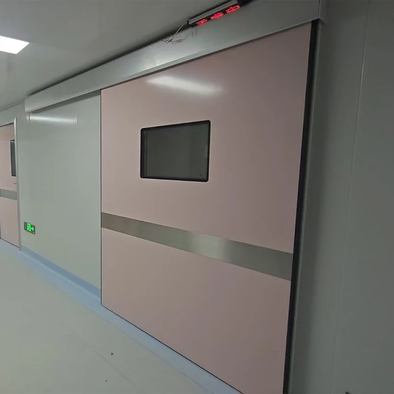 Airtight Interlock System Hospital Automatic Medical Door X Ray protection Lead Steel Door Hermetic Sliding Doors for Sale Oem