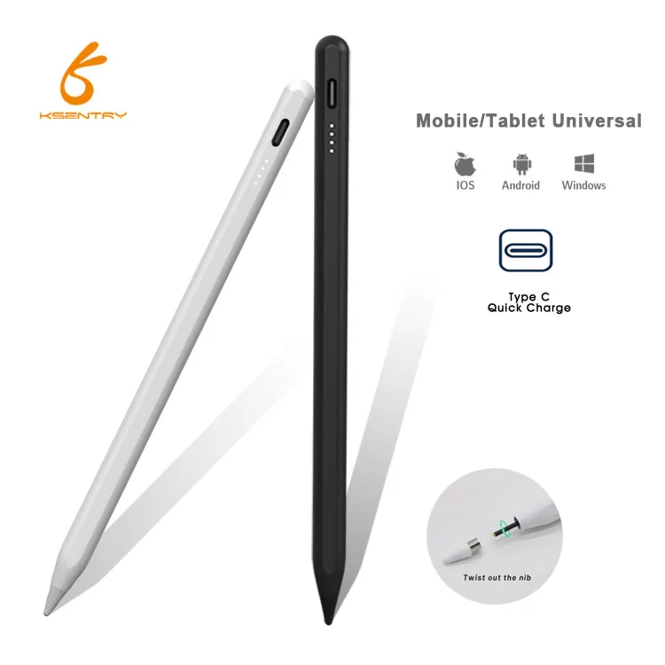 Универсальный Пользовательский логотип емкостный сенсорный экран Китай металлический активный планшет Магнитный Универсальный сенсорный экран Стилус