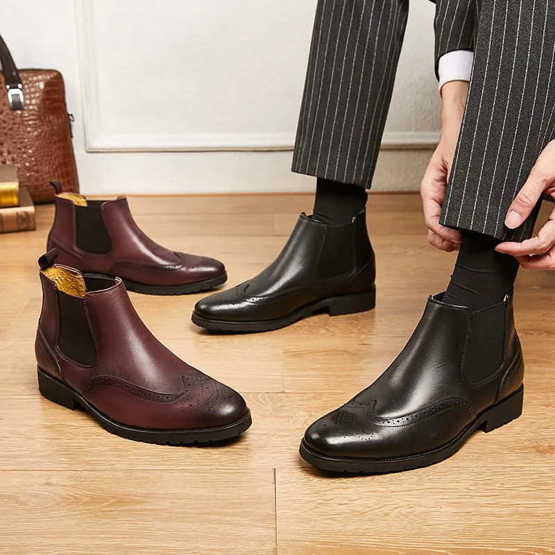Wholesale Factory Price Men's Handmade Chelsea Boots