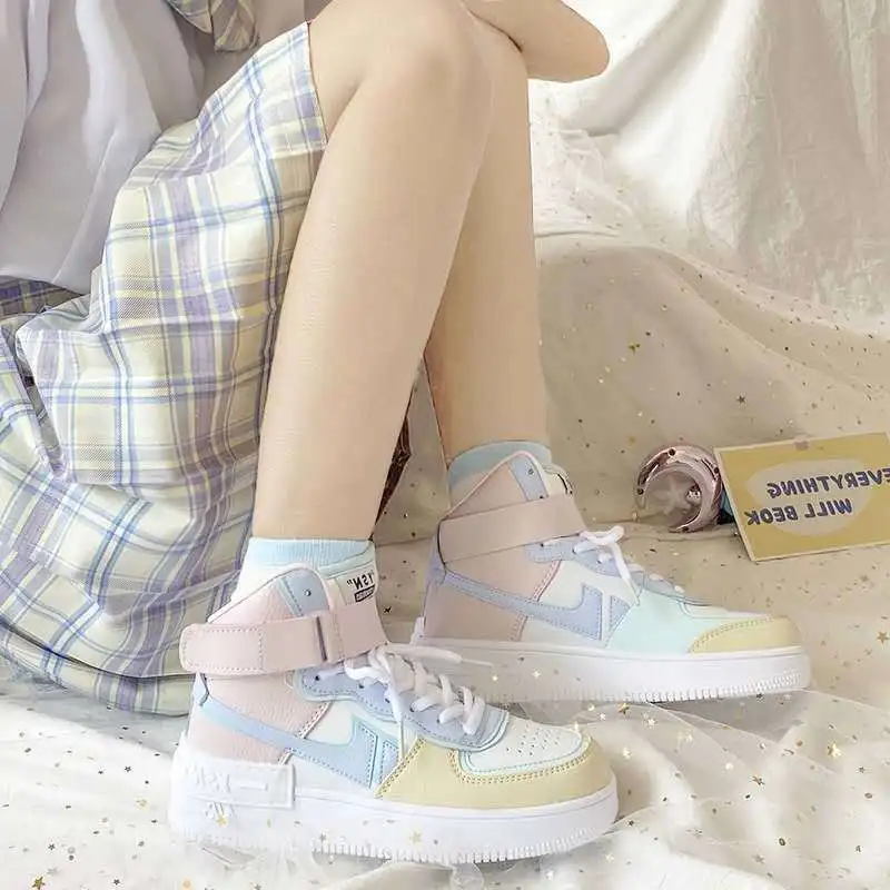 2022 Plataforma Zapatillas de mujer Moda Casual Cómodo Slip On Zapatos  planos Las mujeres aumentan los zapatos vulcanizados comprar a buen precio  — entrega gratuita, reseñas reales con fotos — Joom