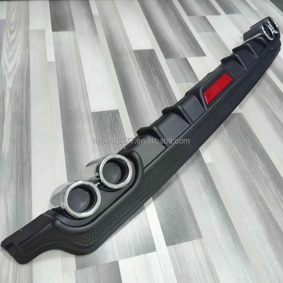 product tiypeor universal rear bumper lip spoiler diffuser splitter shark fin style protector-5