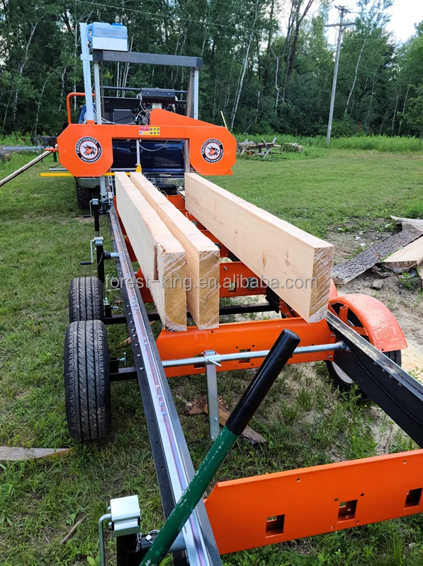 36inch Saw Machines Bandsaw Mills Mobile Portable Sawmill With Trailer