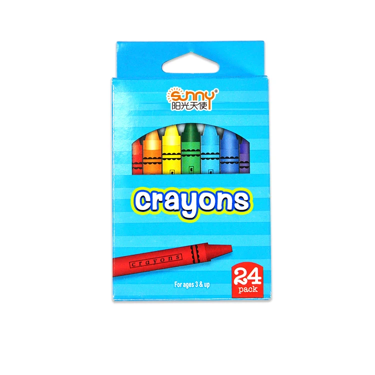 Wholesale Cheap Nontoxic Washable Crayons 6 8 12 16 20 24 48 Colors