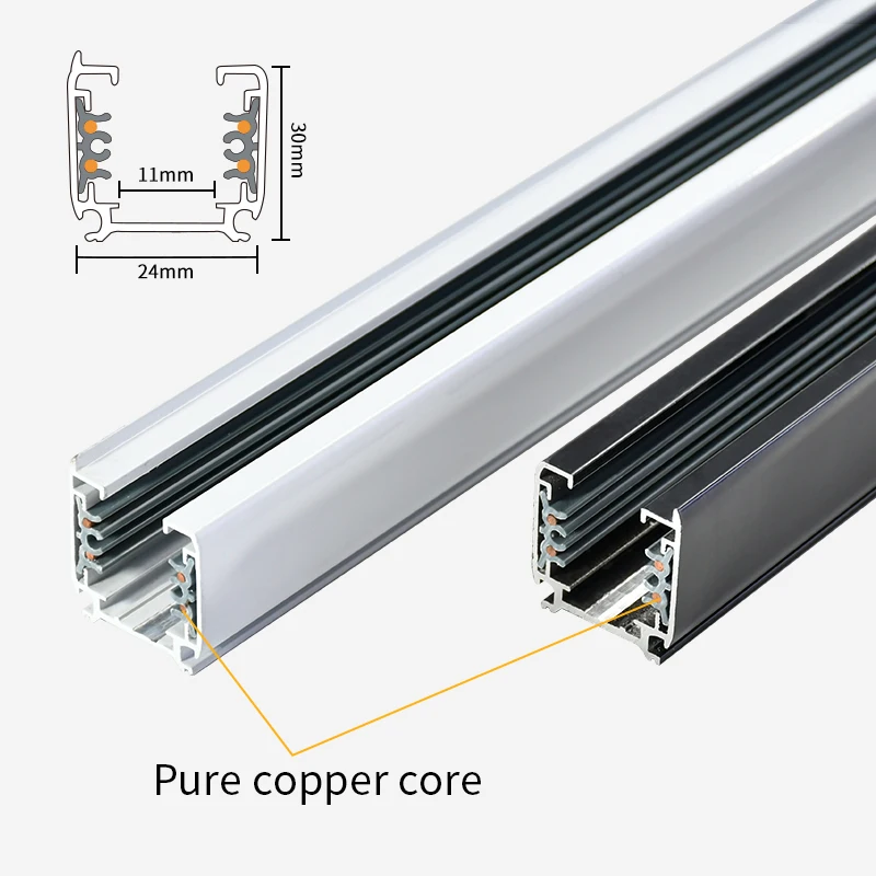 Ex Factory Price CE Certification 2 3 4 Wire 2 3 Phase Global Led Track Adapter for Adaptor Accessories Cob Led Track Light Rail
