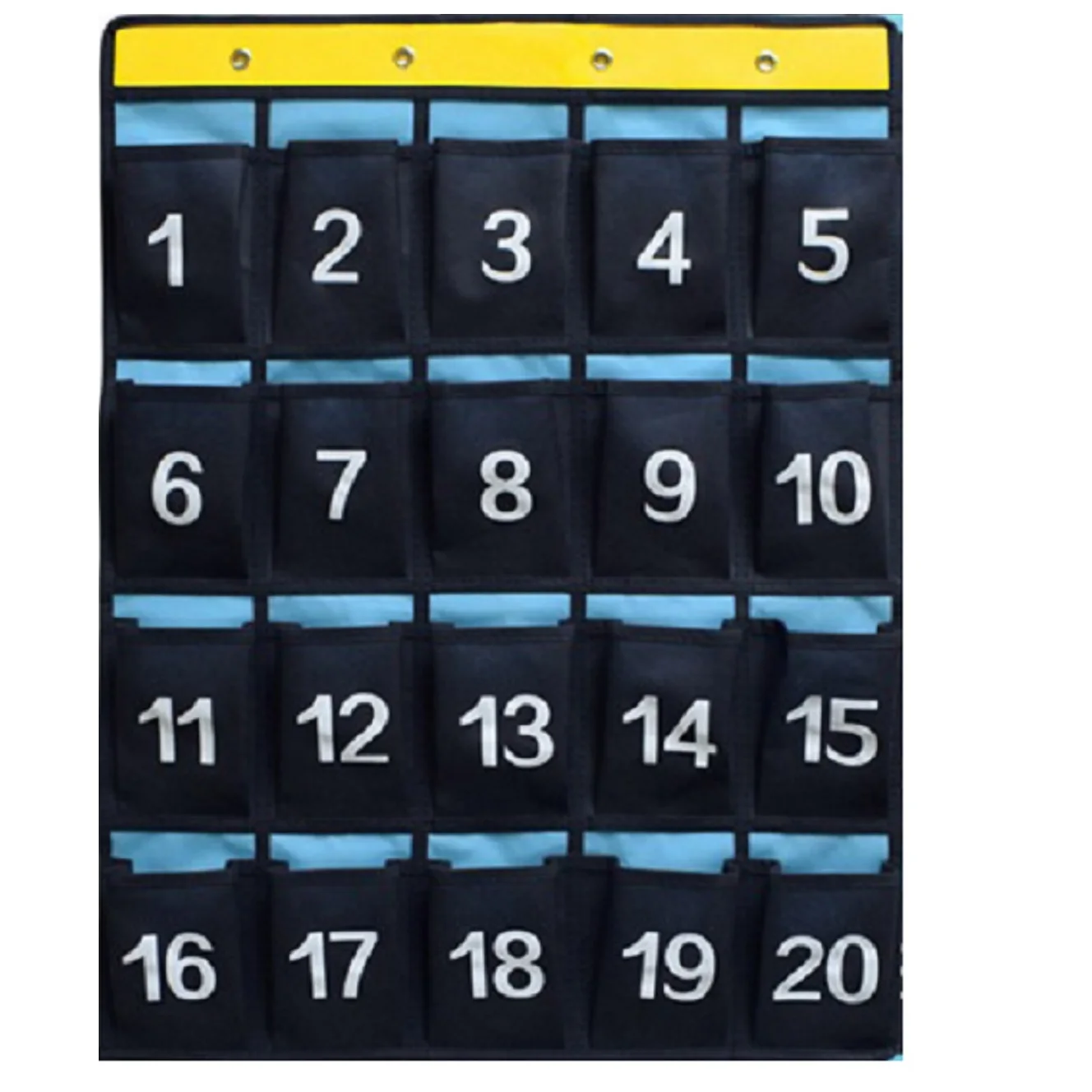 Numbered Classroom Pockets Chart Cell Phones Holder Wall Door Hanging Organizer