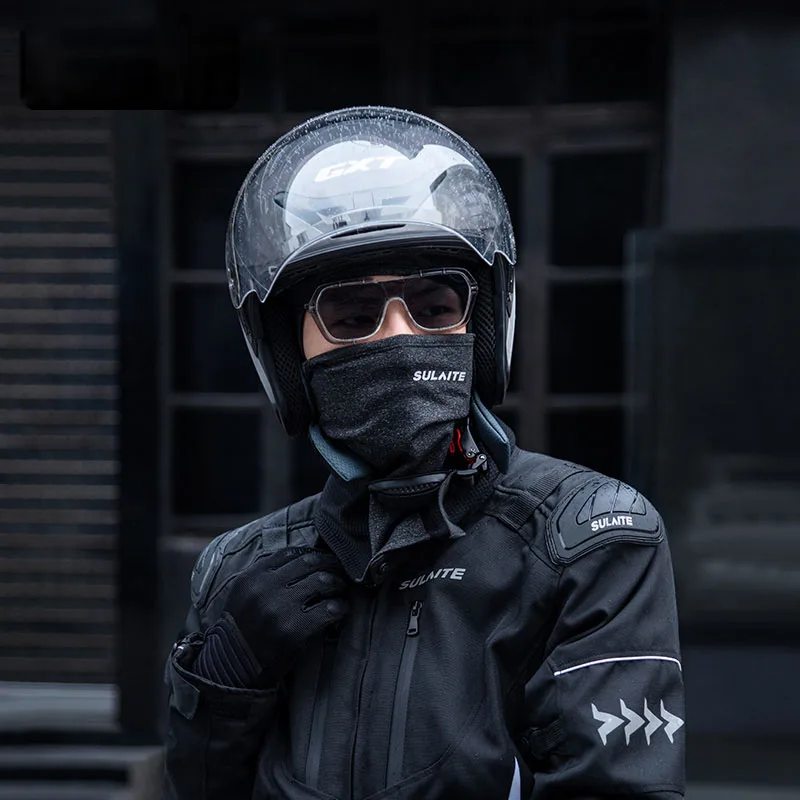 SULAITE Outdoor Face Mask Cover Head Woman Moto Bike Bandana Face Scarf Motorcycle Warm Scarf