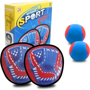 EPT Hot Selling Kids Outdoor Sports Beginner Baseball Training Glove Beach Toss and Catch Game Ball Set