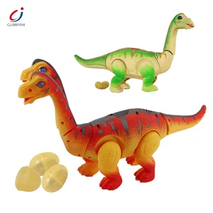 Chengji Electric Dinosaur Game Lighting Music Lay Egg Two-headed Brachiosaurus Electric Dinosaur Toy for Toddler