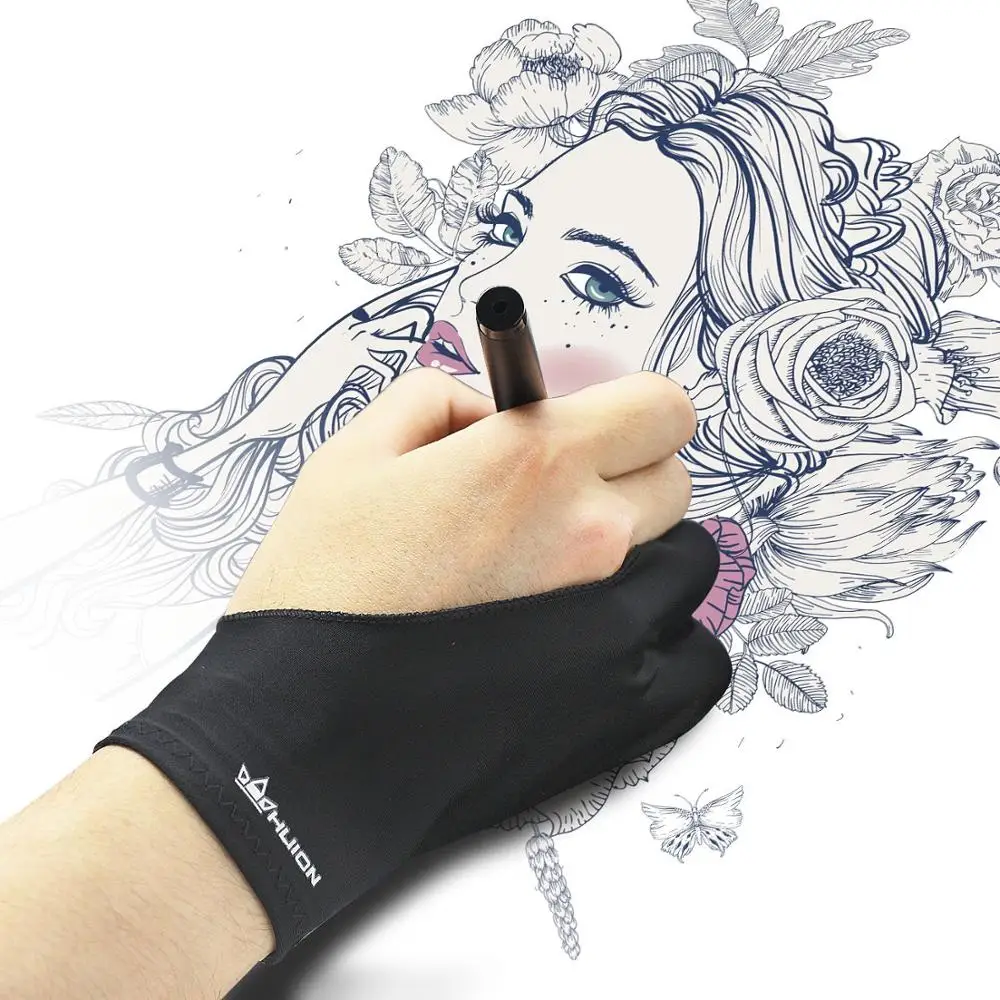 Artists Gloves Anti-fouling Two Fingers Drawing Painting Sketch