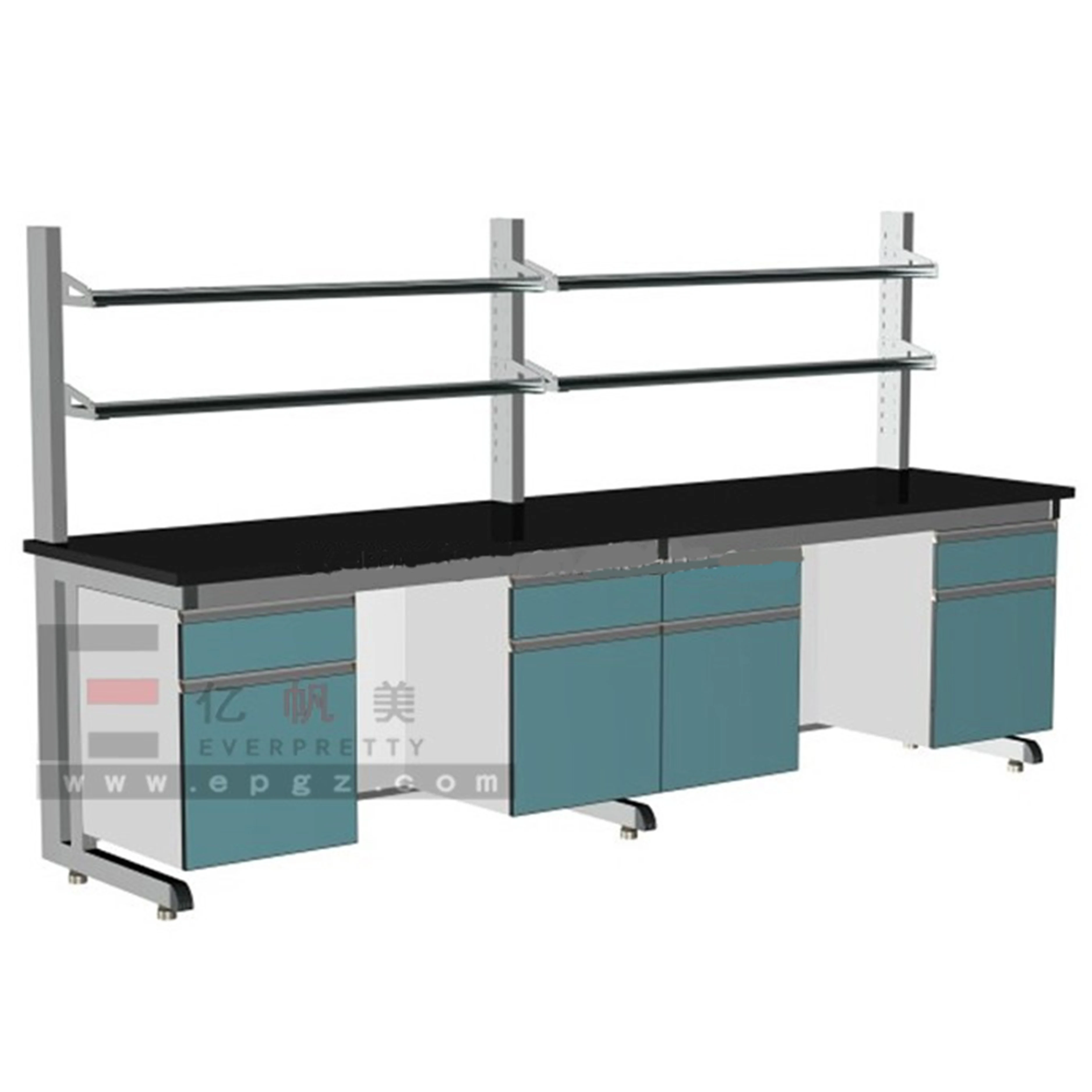 Школьная лабораторная мебель Рабочий стол рабочая станция с кабинетом для