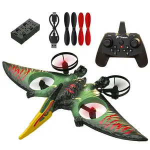 EPT 2.4G RC Induction Pterodactyl Netflix Toys Quadcopter Fixed Wing Flyer Toys Pterosaur Remote-controlled Aircraft Toys