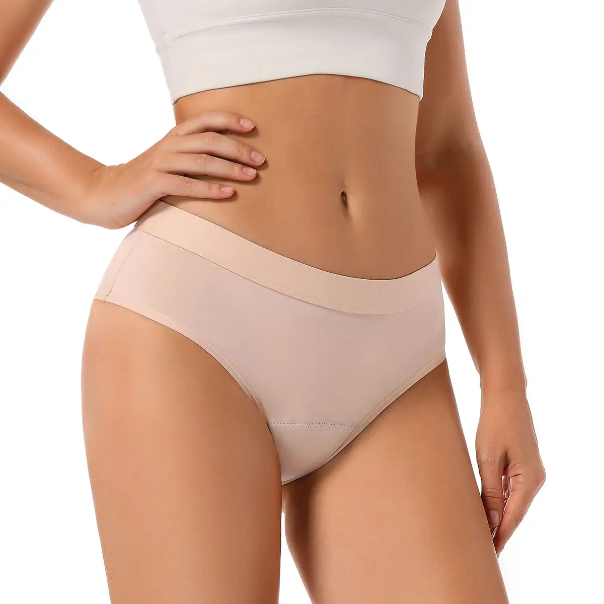 4 Layers Period Panties No Pfas Biodegradable Bamboo Free Odor Culotte