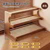 Plastic rattan three-layer 50CM brown
