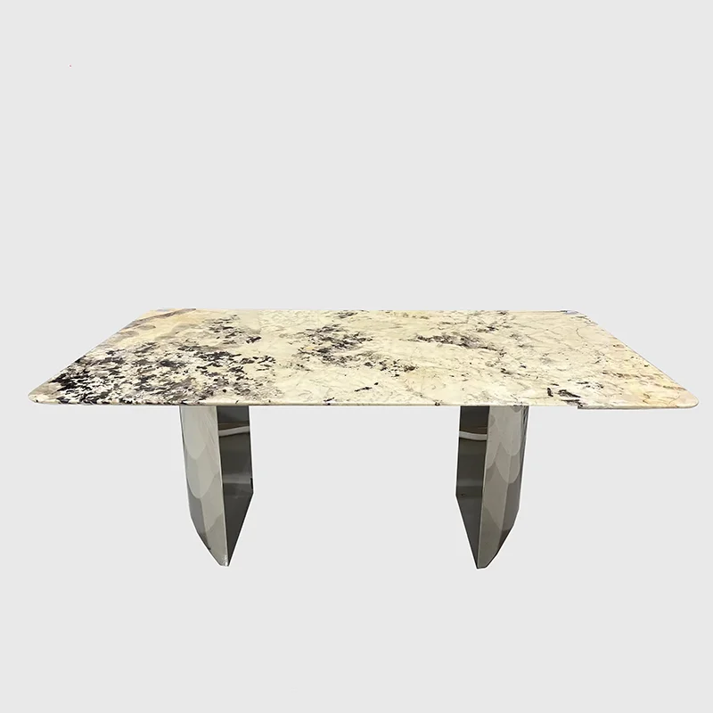 KINGS-WING Modern Patagonia Marble Coffee Table Natural Marble Tea Table Wholesale Custom Luxury Furniture for Living room 333074