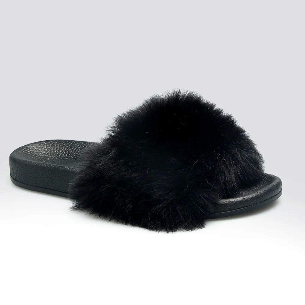 black fur slides
