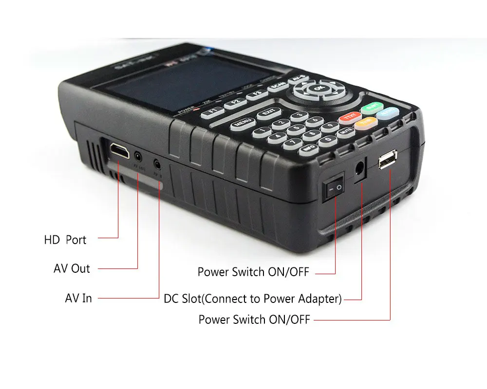 SATLINK WS-6916 Digital Satellite Finder Meter - DVB-S/S2, 3.5