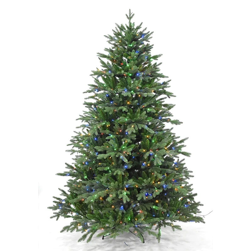Luxury Pre-Lit Christmas Tree 120cm to 360cm Standing Base PE & PVC Mixed Material
